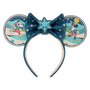 LOUNGEFLY Diadèmes pour oreilles Mickey & Minnie Holiday Disney - Accessoire de collection (13.7x14.2 cm)