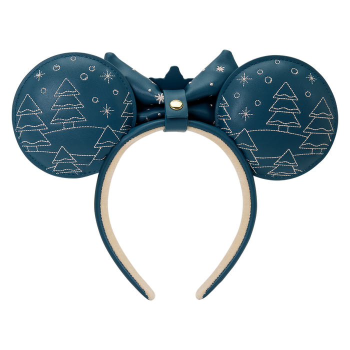 LOUNGEFLY Diadèmes pour oreilles Mickey & Minnie Holiday Disney - Accessoire de collection (13.7x14.2 cm)