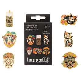 Loungefly Assortiment de 12 Badges Émaillés Blind Box Dia de los Muertos