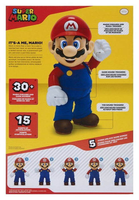 JAKKS Pacific Figurine interactive Super Mario It's-a-Me ! 36 cm