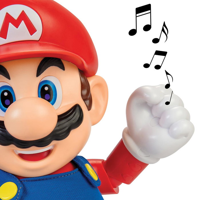 Jakks Pacific Figurine Mario Super Mario Bros 'It's a me' 36 cm avec 30 phrases et sons, versions multilingues Jakks Pacific Figurine Mario Super Mario Bros 'It's a me' 36 cm avec 30 phrases et sons, versions multilingues