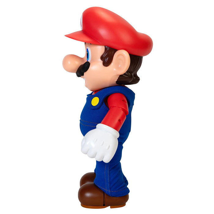 Jakks Pacific Figurine Mario Super Mario Bros 'It's a me' 36 cm avec 30 phrases et sons, versions multilingues Jakks Pacific Figurine Mario Super Mario Bros 'It's a me' 36 cm avec 30 phrases et sons, versions multilingues