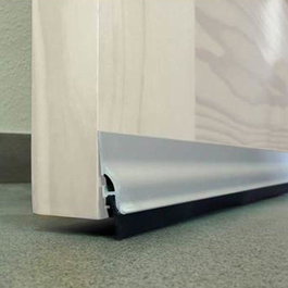 Burcasa Joint de porte en aluminium adhésif argent 1,05 m