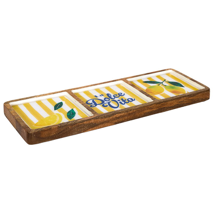 Home Deco Factory Plateau de partage jaune mangue Dolce Vita Home Deco Factory Plateau de partage jaune mangue Dolce Vita