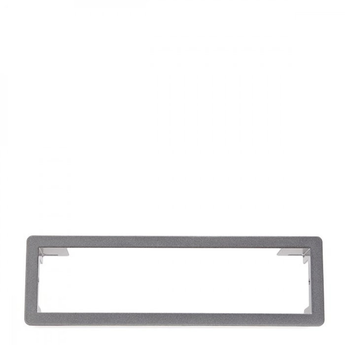 Bachmann Power Frame Cadre Gris Argent RAL9006 241x73mm pour Multiprise Structure Intégrée Bureau