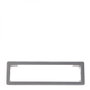 Bachmann Power Frame Cadre Gris Argent RAL9006 241x73mm pour Multiprise Structure Intégrée Bureau