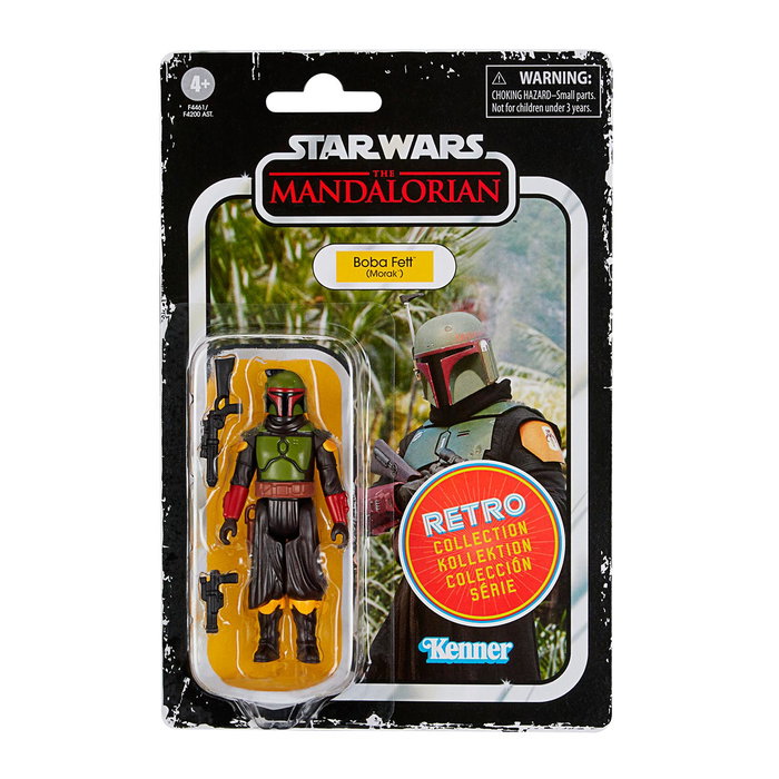 Hasbro - Star Wars - Boba Fett (Morak) - Figurine Retro Premium (9,5 cm) avec 2 accessoires - F4461
