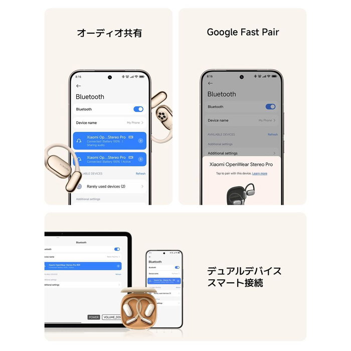 Casque Xiaomi OpenWear Stereo Pro Noir