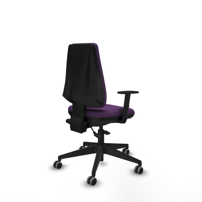 PIQUERAS Y CRESPO Chaise Elche Asynchrone Tissu Pourpre