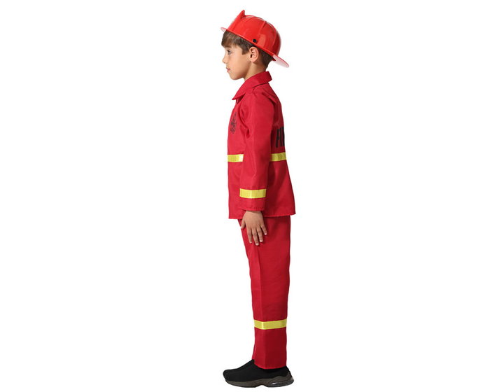 Disfraz Bombero Niño Infantil Rojo