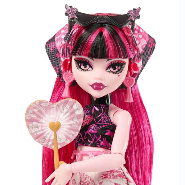 Mattel Monster High Skulltimate Secrets Series 7 - Poupée Draculaura avec plus de 19 surprises - Version Espagnol