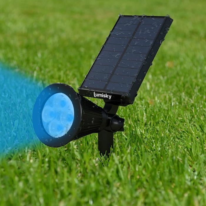 Lumisky Pack de 2 Spots solaires extérieurs RGB - 200 Lumens Lumisky Pack de 2 Spots solaires extérieurs RGB - 200 Lumens