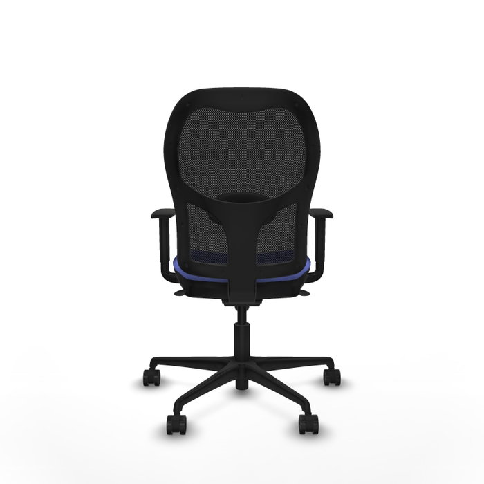 Piqueras y Crespo Chaise de Bureau Jorquera, Assise Bleu Clair et Dossier Noir Piqueras y Crespo Chaise de Bureau Jorquera, Assise Bleu Clair et Dossier Noir