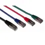 Lineaire - Pack de 4 câbles RJ45 Catégorie 6 blindés 2 mètres multicolore - Connexion réseau fiable mâle/mâle