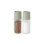 Berghoff 3950403 Jeu de moulins à sel et poivre Balance - Mécanisme céramique réglable, en plastique recyclé