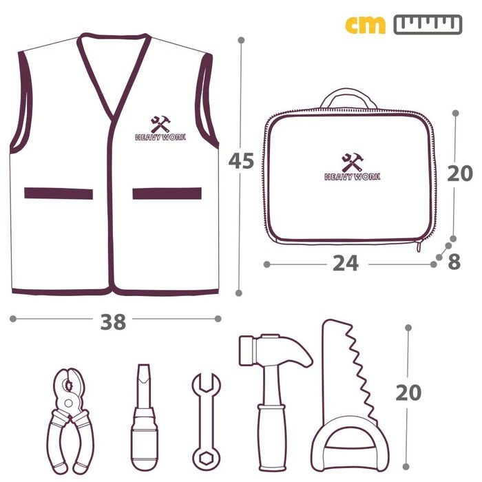 Set d'outils Colorbaby My Tools 4 Unités Set d'outils Colorbaby My Tools 4 Unités