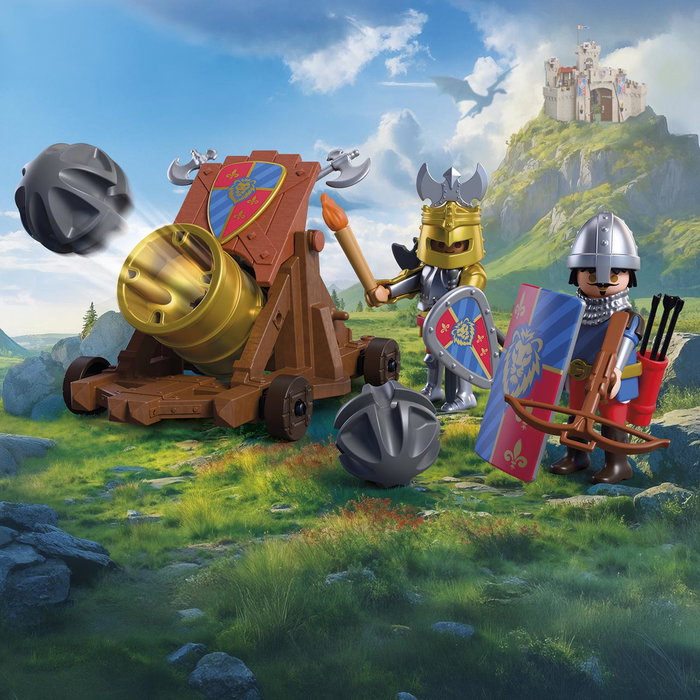 PLAYMOBIL Canon de Feu des Chevaliers Lion 72115 +4 ans