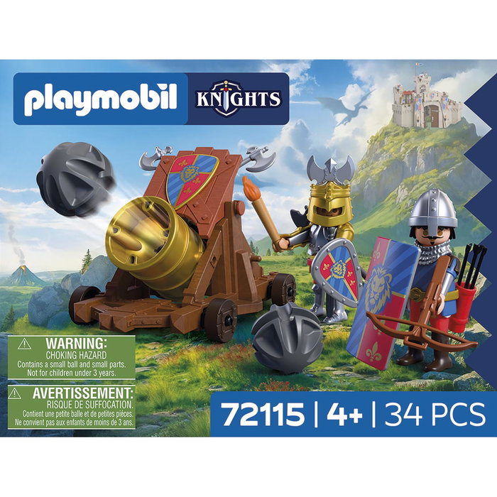 PLAYMOBIL Canon de Feu des Chevaliers Lion 72115 +4 ans