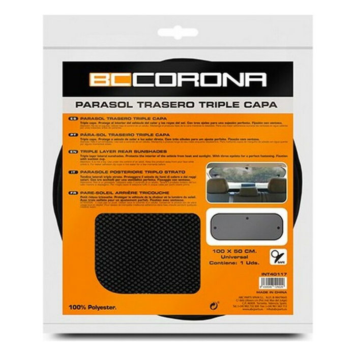 BC Corona Parasol Arrière 3X Capa-M Noir (100 x 50 cm) BC Corona Parasol Arrière 3X Capa-M Noir (100 x 50 cm)
