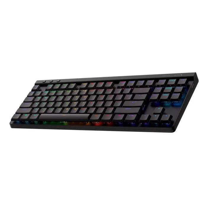 Logitech G Clavier Gaming Sans Fil Logitech G515 TKL Lightspeed - AZERTY - Rétroéclairé - Mécanique Tactile - Noir Logitech G Clavier Gaming Sans Fil Logitech G515 TKL Lightspeed - AZERTY - Rétroéclairé - Mécanique Tactile - Noir