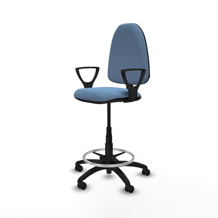 PIQUERAS Y CRESPO Chaise de Bureau Bleu ciel Grande