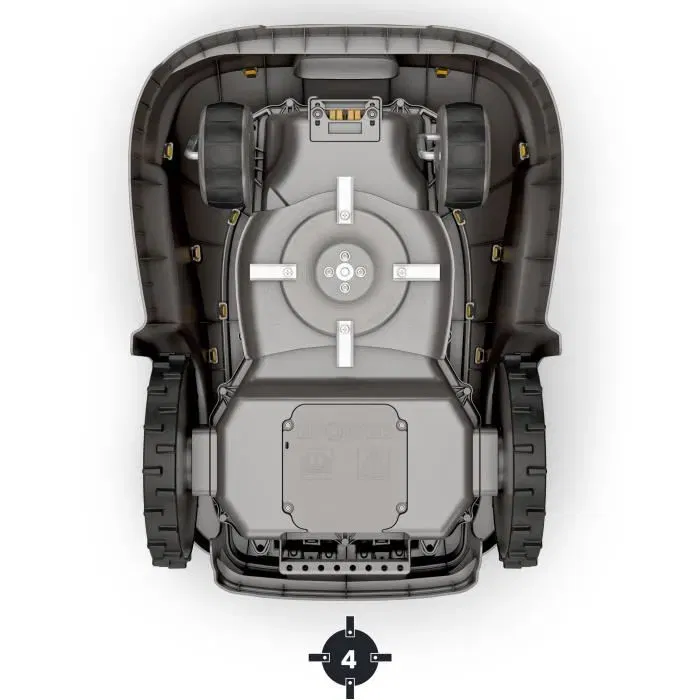 STIGA A 300 - Tondeuse robot sans fil pour jardin jusqu'à 450 m², navigation AGS, gestion par application STIGA.Go, 2 zones