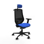 Chaise de Bureau avec Appui-tête Mardos traslack bali Piqueras y Crespo D036N2H Bleu