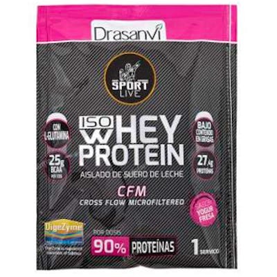DRASANVI SPORT LIVE Whey Protein Isolat Yaourt Fraise 500 g DRASANVI SPORT LIVE Whey Protein Isolat Yaourt Fraise 500 g
