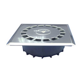 Tecnoagua T-88 I Acier inoxydable PVC SIPHONIQUE VERTICAL STANDARD 216 x 216 x 70 mm DN 110 - 90 mm