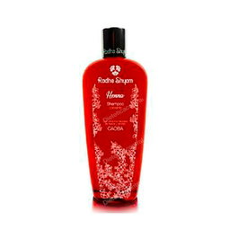 Radhe Shyam Shampoing Henné Couleur Acajou 400 ml - Maintien de la coloration avec extraits de henné et santal