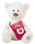 Creaciones Llopis - Peluche ours messager blanc 55 cm - Jouet en peluche douce en polyester pour bébés et enfants