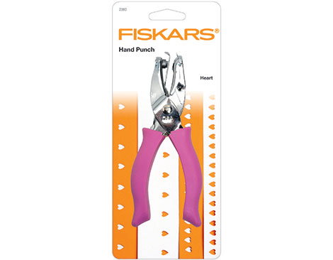 Fiskars Perforatrice manuelle de formes grand cœur 6,4 mm