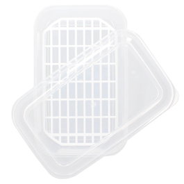 Vassary Lot de 12 récipients hermétiques en plastique avec grille de 2L
