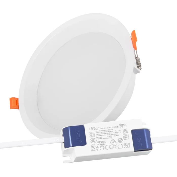 Philips Downlight LED 20W Blanc chaud 2700K Lifud Flicker Free Philips Downlight LED 20W Blanc chaud 2700K Lifud Flicker Free