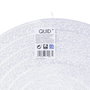 Quid Cheminée Habitat en Polypropylène Argenté Texturisé 38 cm