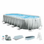 Piscine Démontable Intex Prism Frame 610 x 122 x 305 cm 610 x 305 x 122 cm 18.202 l Gris Ovale