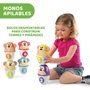 Chicco - Jeu de Bowling Animaux avec Boule - Jouet d'éveil en PVC - Dimensions 11x15x9 cm - Recommandé de 18 mois à 5 ans
