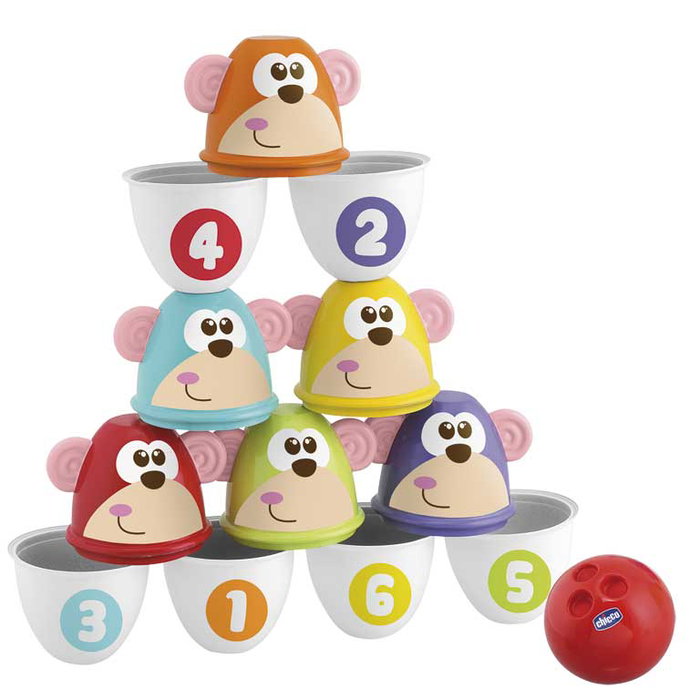 Chicco Jeu de Quilles Monkey Strike