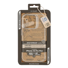 Muvit for Change Coque Shockproof Transparente pour iPhone 15 Pro Max
