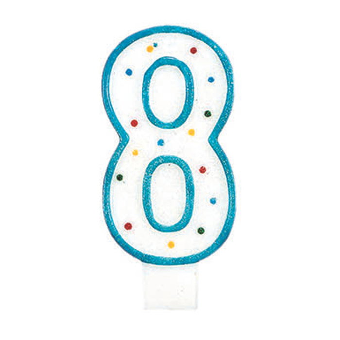Party Time Bougie Anniversaire Chiffre 8 Party Time Bougie Anniversaire Chiffre 8