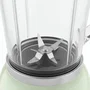 Sweiss Blender Vintage MXV7 - Bol 1,5 L - 1000 W - 2 Vitesses + Mode Pulse - Vert - 6 Lames Robustes Amovibles - Mixeur Puissant