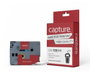 Capture Ruban TZE111 compatible P-Touch 6 mm x 8 m Noir sur Transparent