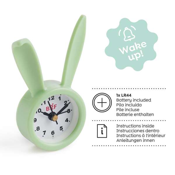 Apli Réveil Lapin Vert B2F