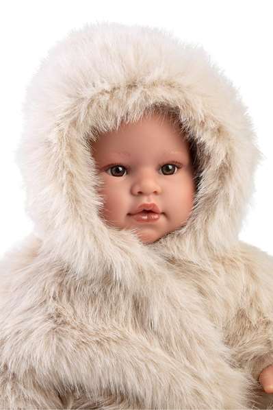 Llorens Muñeco Leo Lloron - Peluche sonore qui pleure 45 cm avec corps en tissu et mécanisme à piles incluses (Langue: Espagnol)