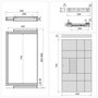 Emuca Kit tiroir organisateur et rack ajustable Quartz pour armoires, glissières extension totale et à fermeture douce, Module 90cm, Finition Titane