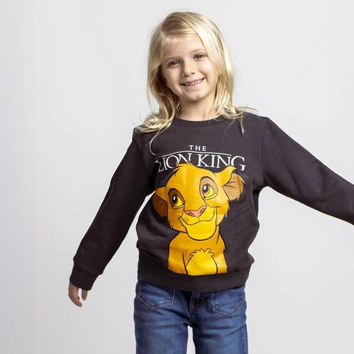 Sweat sans capuche unisex The Lion King Gris foncé 6 ans