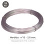WOLFPACK LINEA PROFESIONAL Fil de fer galvanisé bobine 25 kg, nº 13 - 2,0 mm