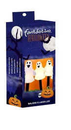 My Other Me Baliza fantasma - Balise fantôme décorative lumineuse (8 x 39 cm) fonctionne avec piles AA, boîtage multilingue