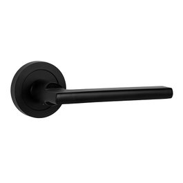 HERRAJES ALK Manivelle avec rosette ronde Ø50 Noir mat
