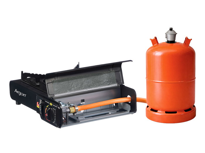 ARGON Réchaud à gaz portable noir